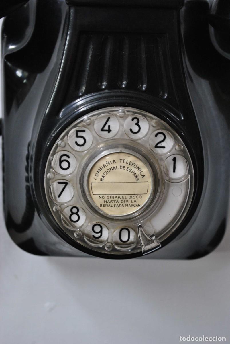 Tel&eacute;fonos: TEL&Eacute;FONO ANTIGUO BAQUELITA TELEFONICA ESPA&Ntilde;A - Foto 3