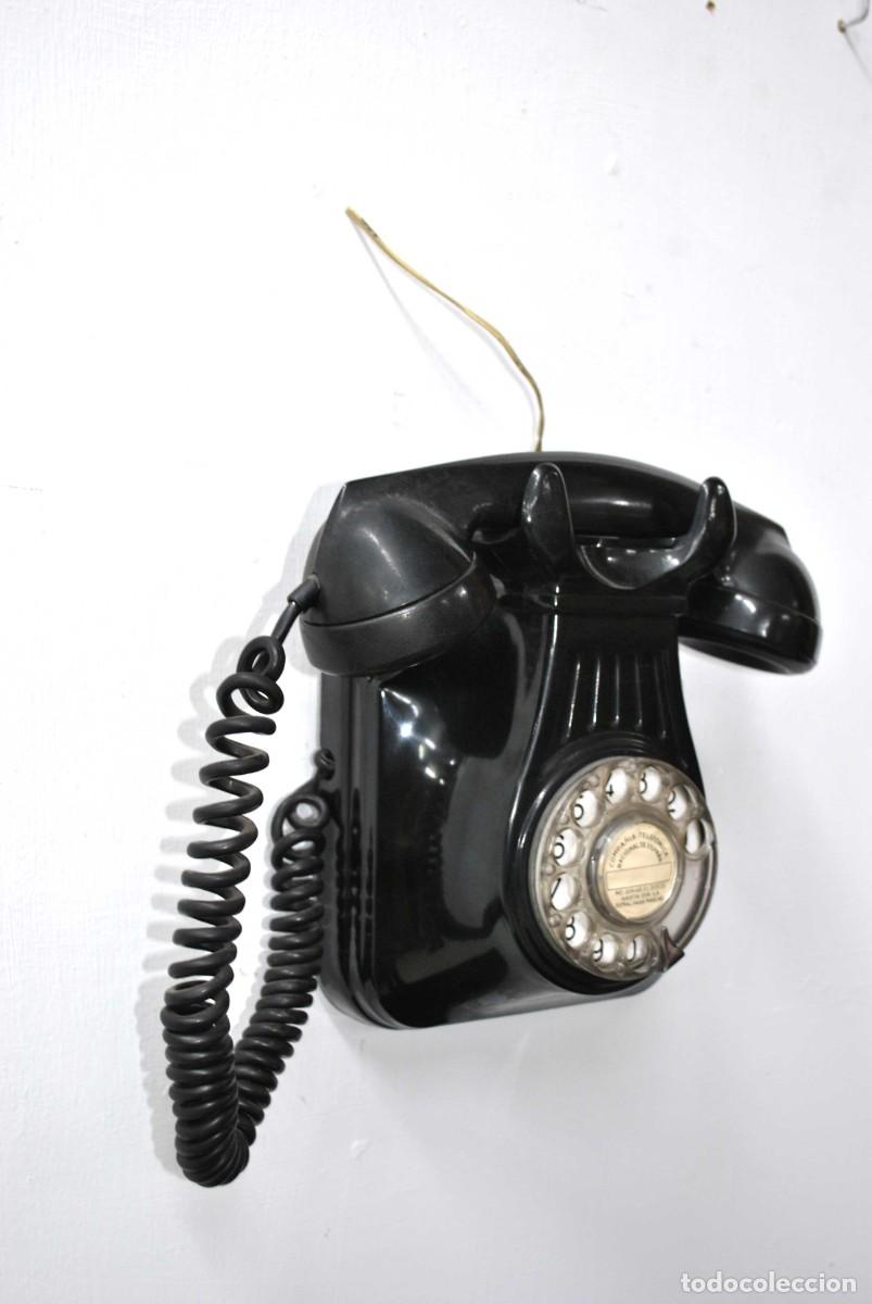Tel&eacute;fonos: TEL&Eacute;FONO ANTIGUO BAQUELITA TELEFONICA ESPA&Ntilde;A - Foto 4
