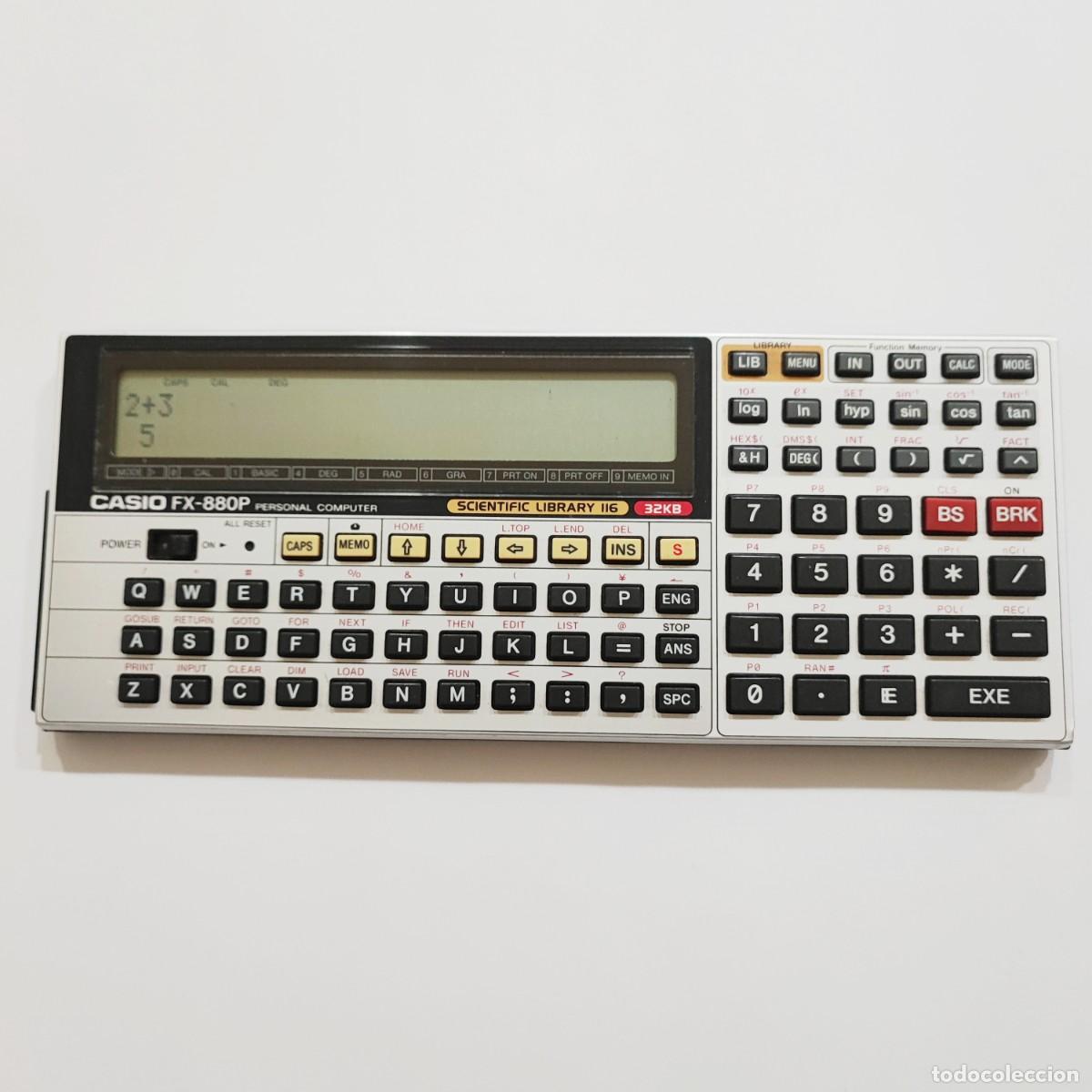 Antig&uuml;edades: CASIO FX-880P Calculadora cient&iacute;fica funcionando - Foto 2