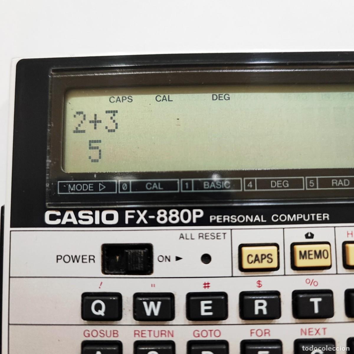 Antig&uuml;edades: CASIO FX-880P Calculadora cient&iacute;fica funcionando - Foto 4