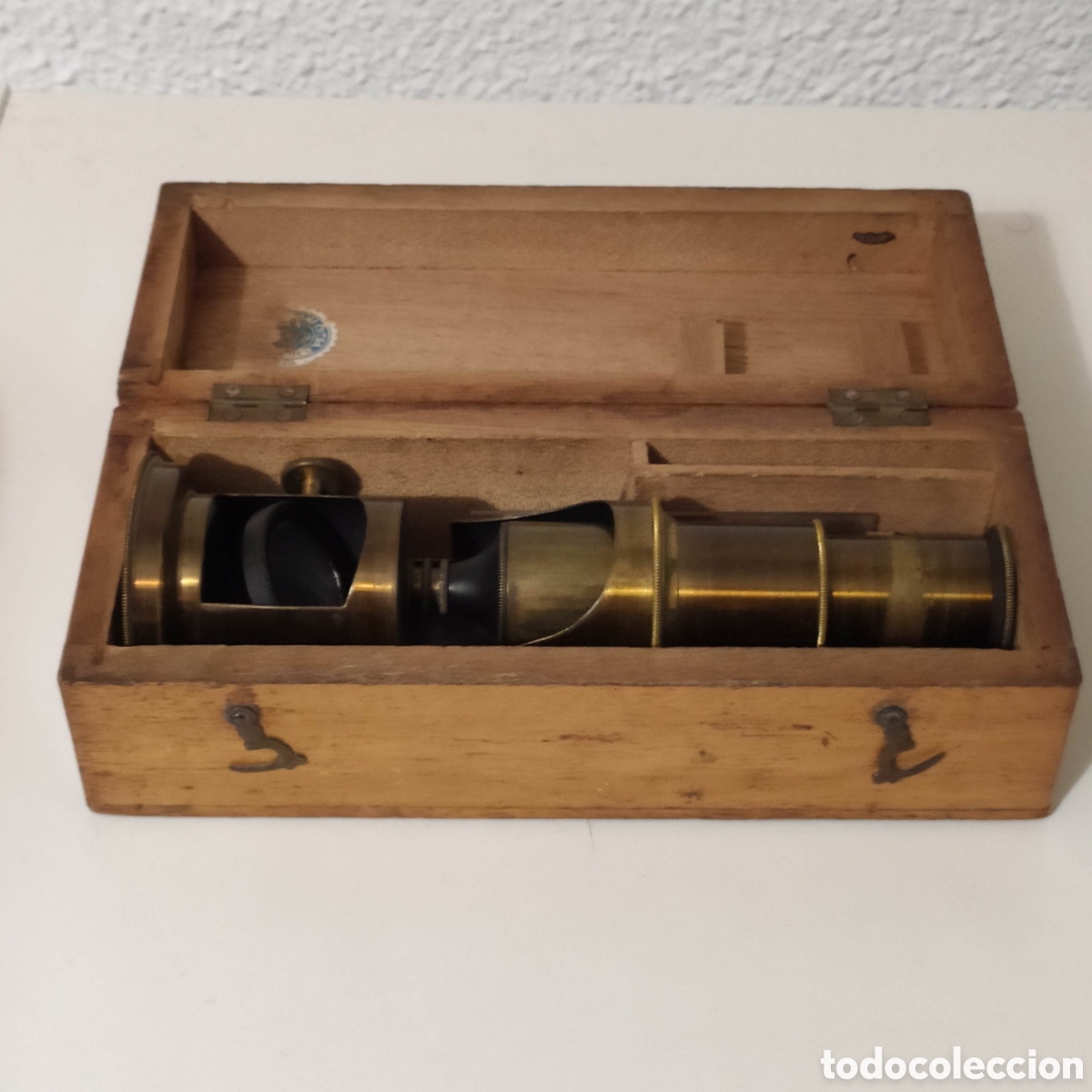 Antig&uuml;edades: MICROSCOPIO TAMBOR O CAMPO CA 1870 - Foto 2
