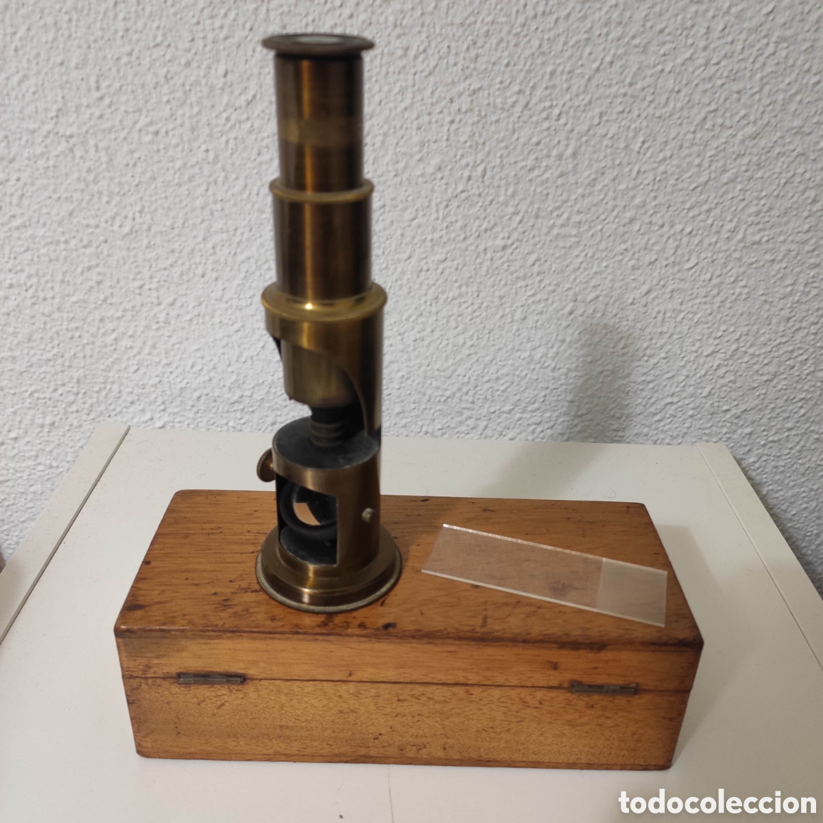 Antig&uuml;edades: MICROSCOPIO TAMBOR O CAMPO CA 1870 - Foto 3