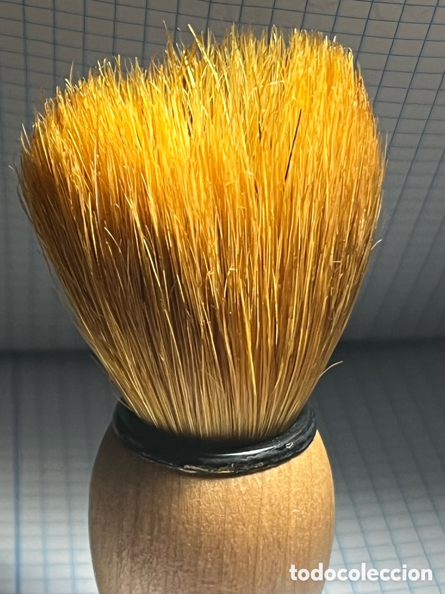 Antig&uuml;edades: BROCHA DE AFEITAR DE PELO DE CERDA - Foto 4