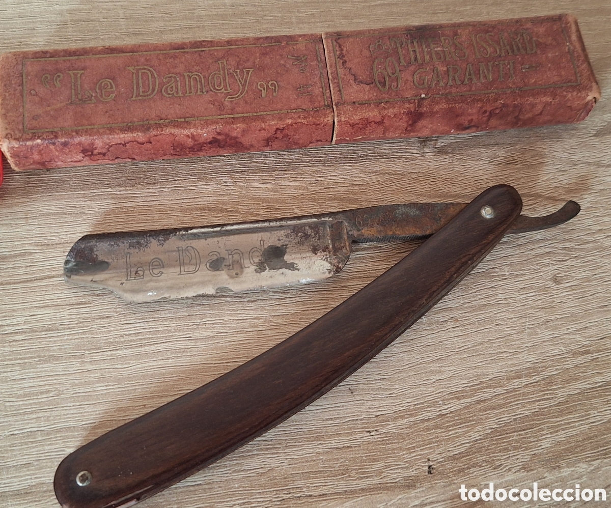 Antig&uuml;edades: Lote de 4 Navajas de Barbero - Foto 5