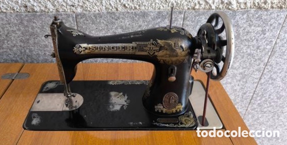 Antig&uuml;edades: M&aacute;quina de coser singer - Foto 2