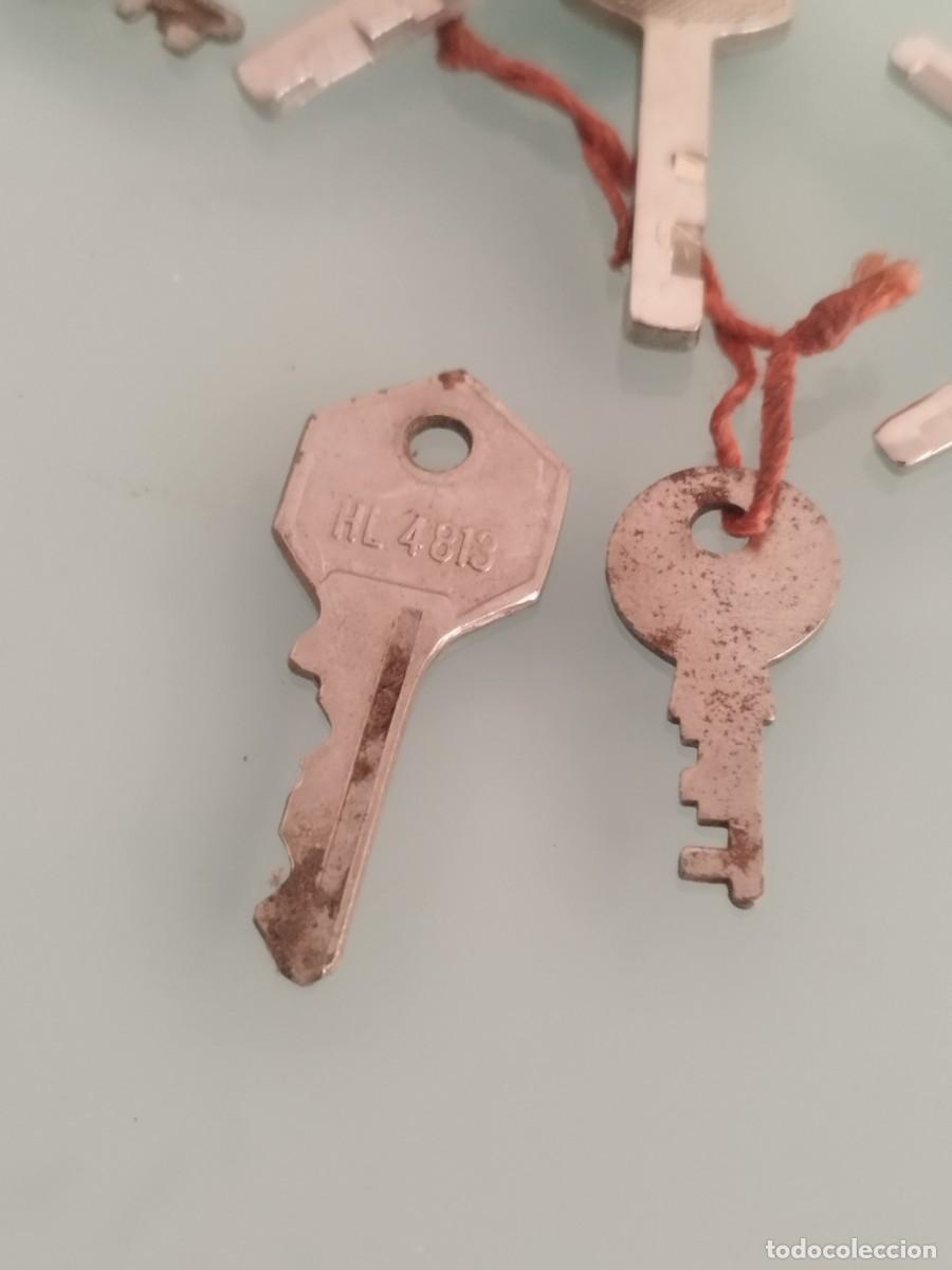 Antig&uuml;edades: Lote de 7 llaves a identificar. De seguridad. - Foto 2