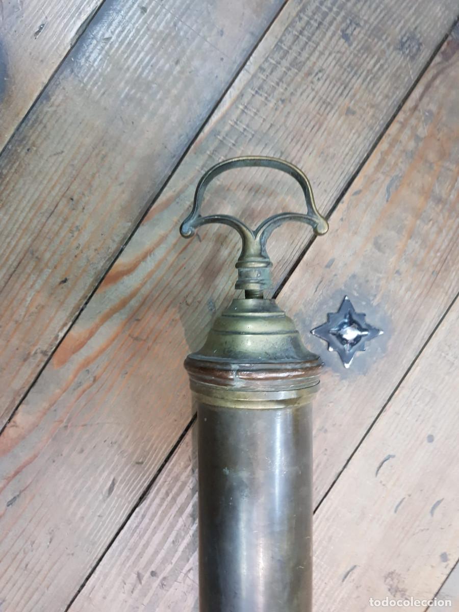 Antig&uuml;edades: ANTIGUA JERINGA-BOMBA DE VACIO-DE BRONCE - Foto 2
