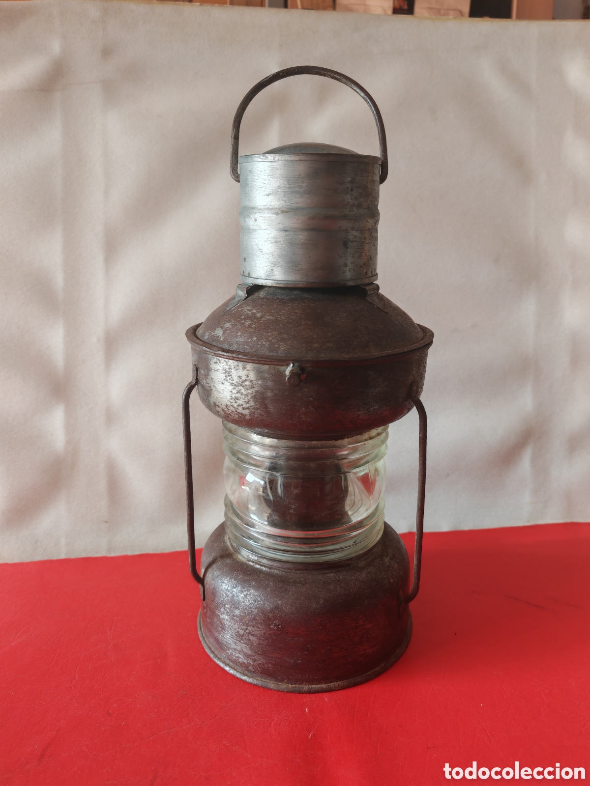 Antig&uuml;edades: Antiguo farol n&aacute;utico, completo - Foto 1