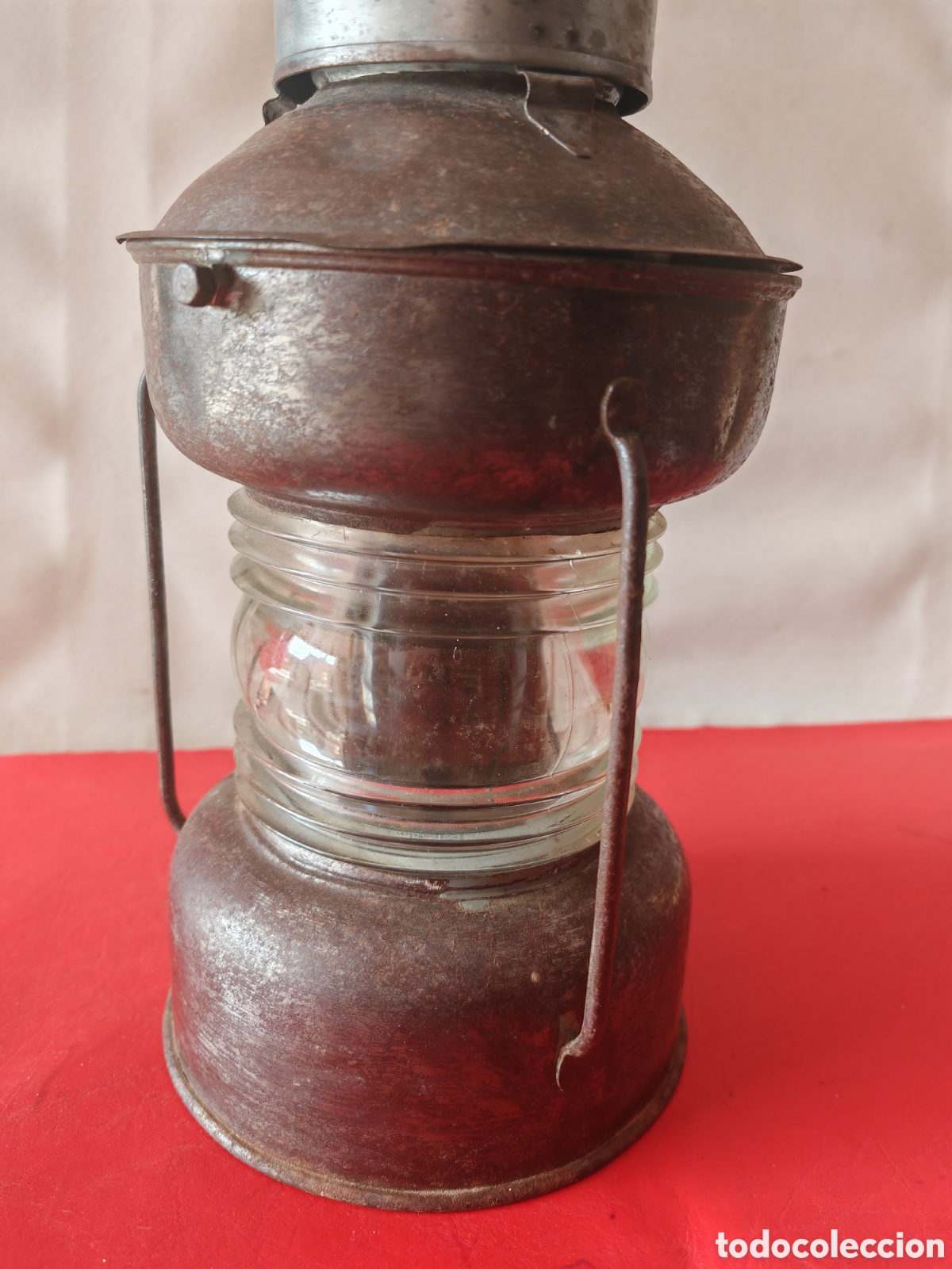 Antig&uuml;edades: Antiguo farol n&aacute;utico, completo - Foto 4