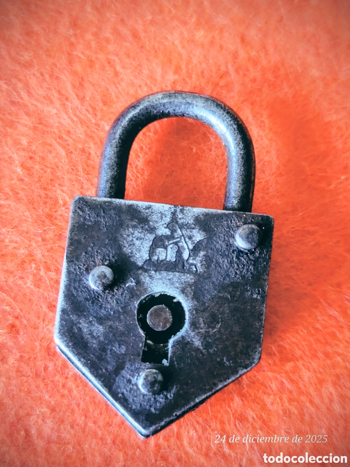 Antig&uuml;edades: PEQUE&Ntilde;O ANTIGUO CANDADO SIN LLAVE - Foto 3