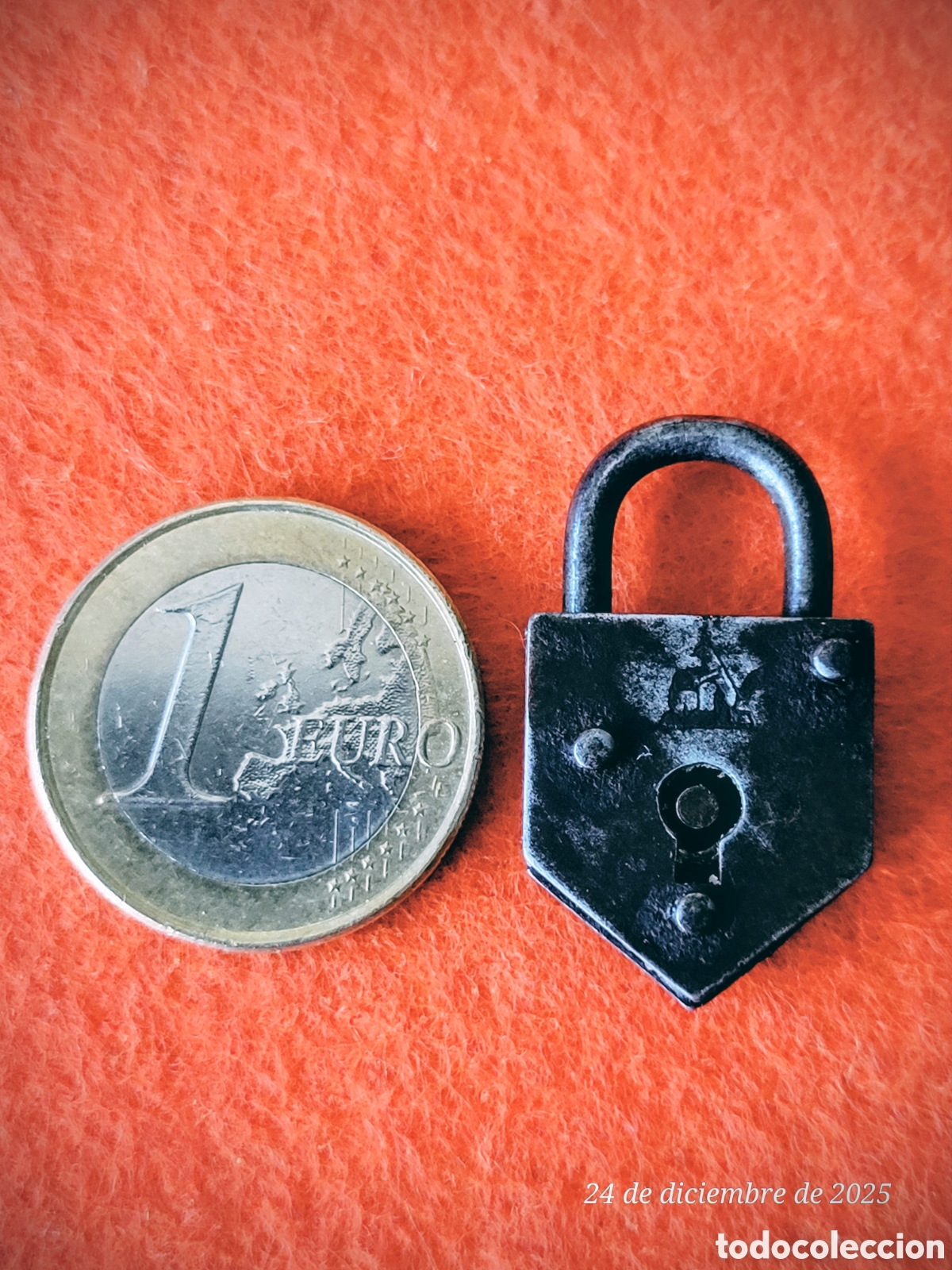 Antig&uuml;edades: PEQUE&Ntilde;O ANTIGUO CANDADO SIN LLAVE - Foto 4