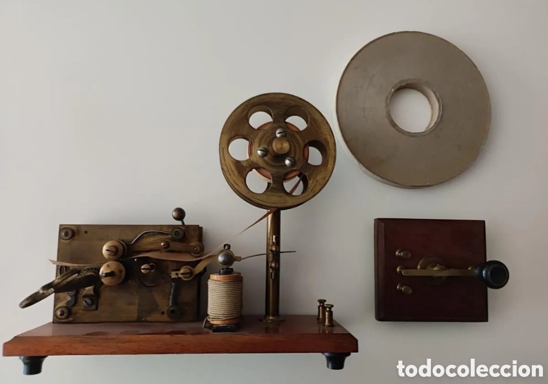 Antig&uuml;edades: Antiguo tel&eacute;grafo morse. Hacia 1900 - Foto 3