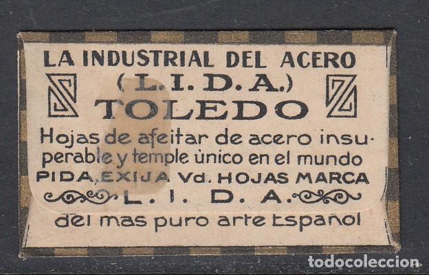 Antig&uuml;edades: FUNDA HOJA DE AFEITAR L.I.D.A. TOLEDO - Foto 2