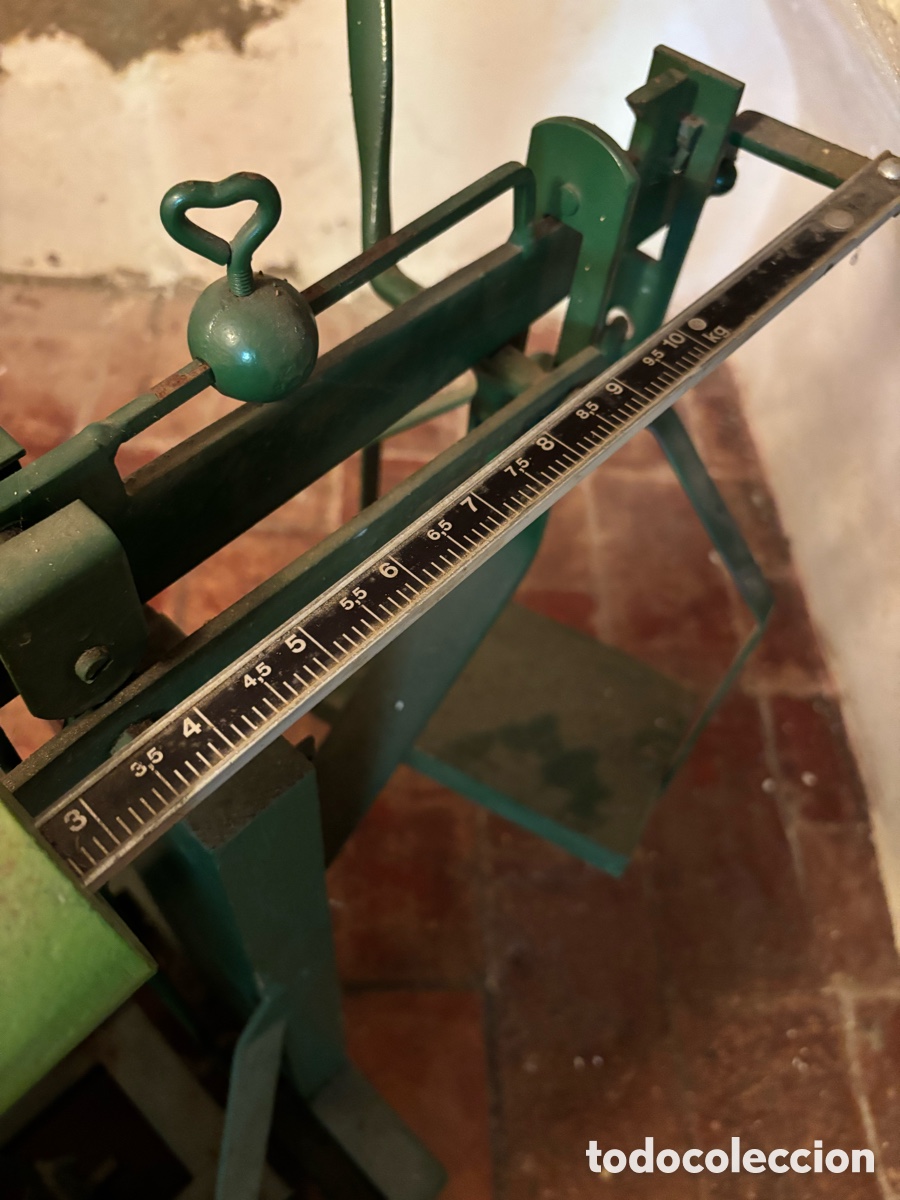 Antig&uuml;edades: B&aacute;scula romana grande 150kg - Foto 5