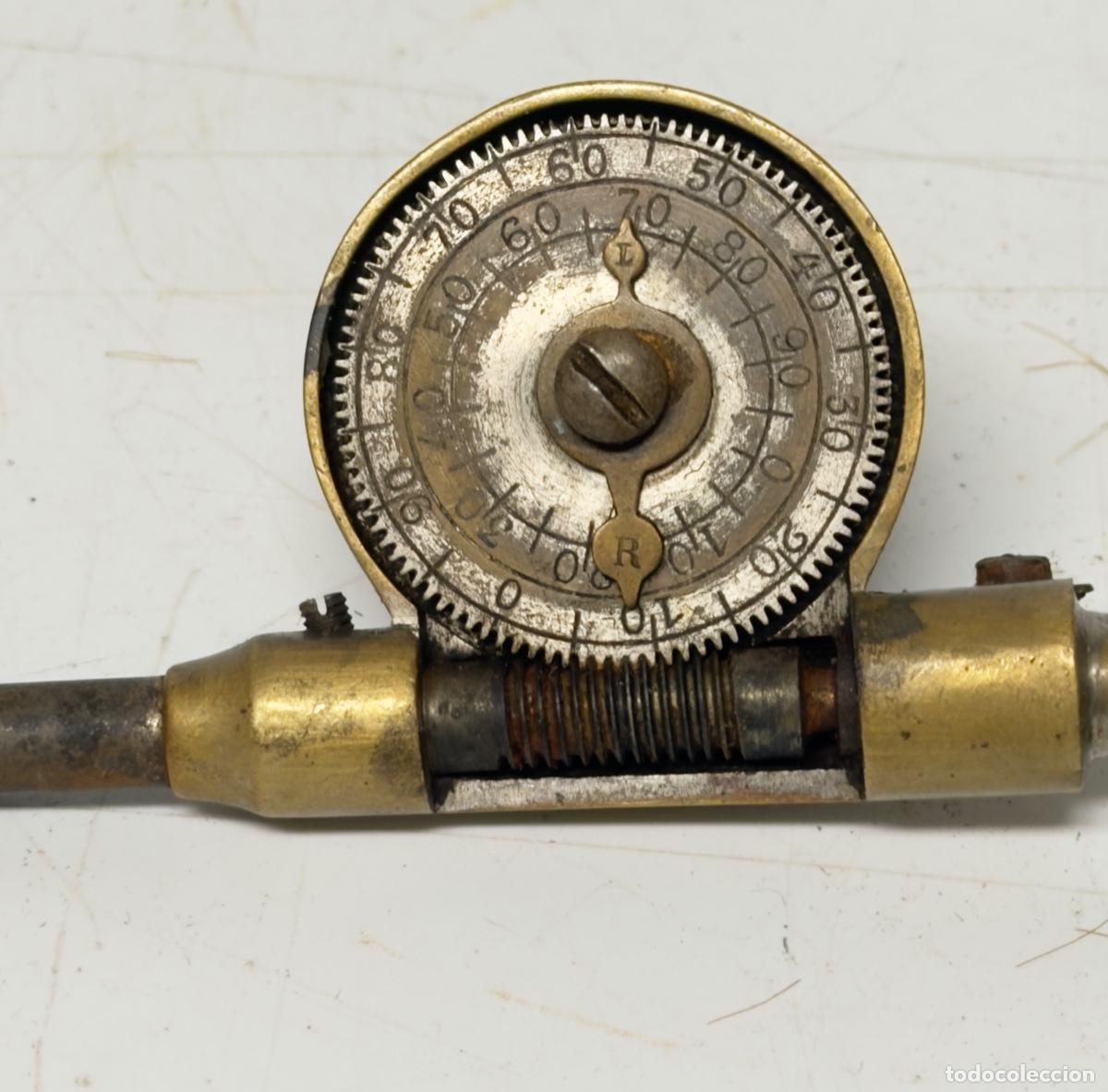 Antig&uuml;edades: Instrumento antiguo de ajuste microm&eacute;trico de precisi&oacute;n - Foto 3