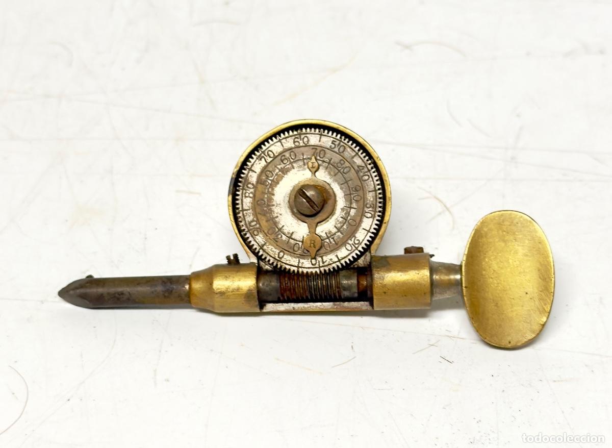 Antig&uuml;edades: Instrumento antiguo de ajuste microm&eacute;trico de precisi&oacute;n - Foto 4