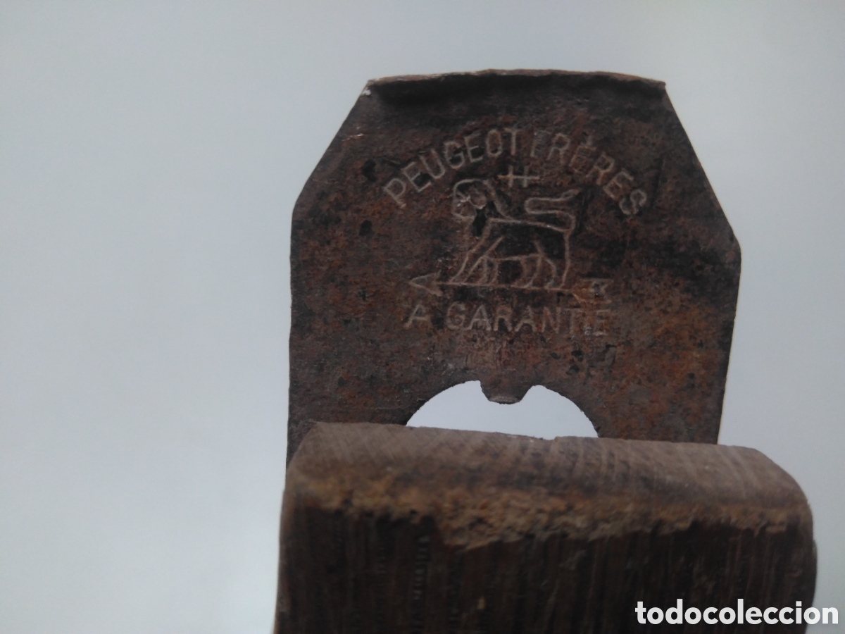 Antig&uuml;edades: Garlopa Cepillo Carpintero Peugeot Freres - Foto 8