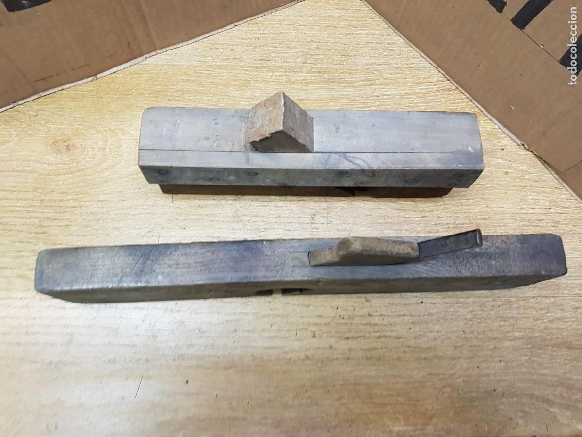 Antig&uuml;edades: LOTE DE 2 CEPILLOS DE CARPINTERO - Foto 2