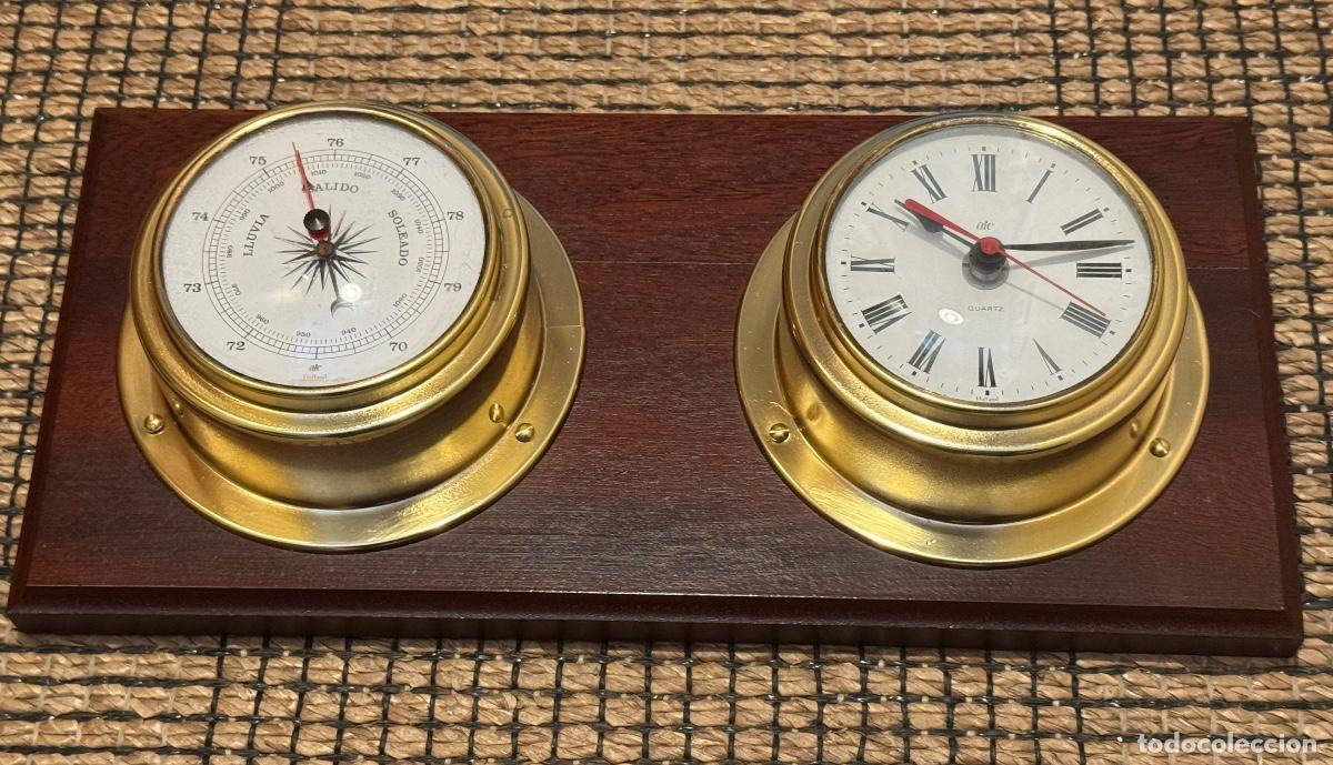 Antig&uuml;edades: &rdquo;&rdquo;RELOJ Y BAR&Oacute;METRO N&Aacute;UTICO- ATC - HOLANDA&rdquo; - Foto 1