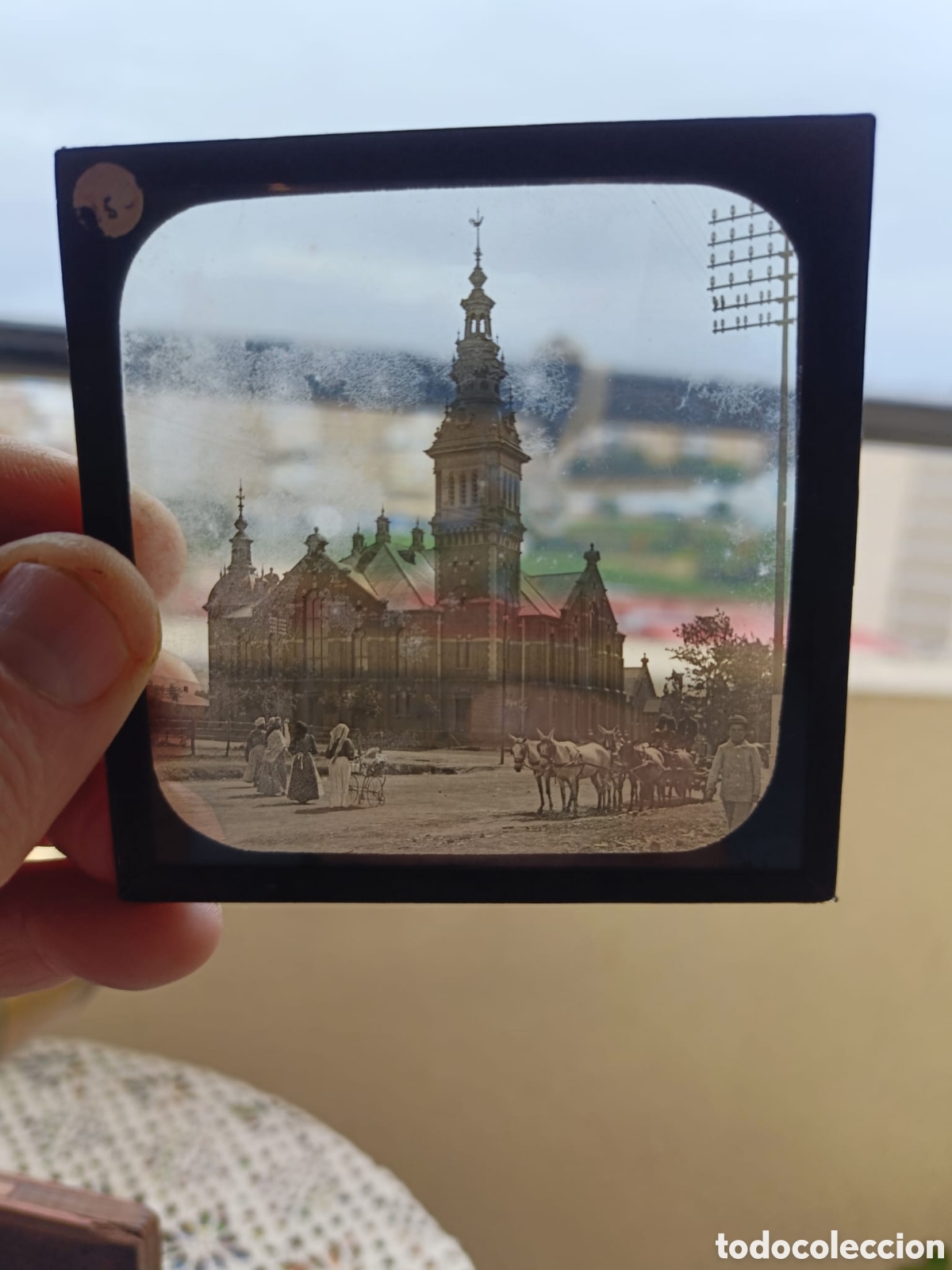 Antig&uuml;edades: ANTIGUA LINTERNA M&Aacute;GICA DE GRAN TAMA&Ntilde;O - Foto 6