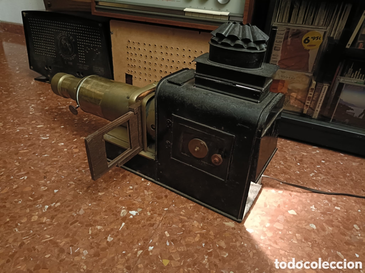Antig&uuml;edades: ANTIGUA LINTERNA M&Aacute;GICA DE GRAN TAMA&Ntilde;O - Foto 10