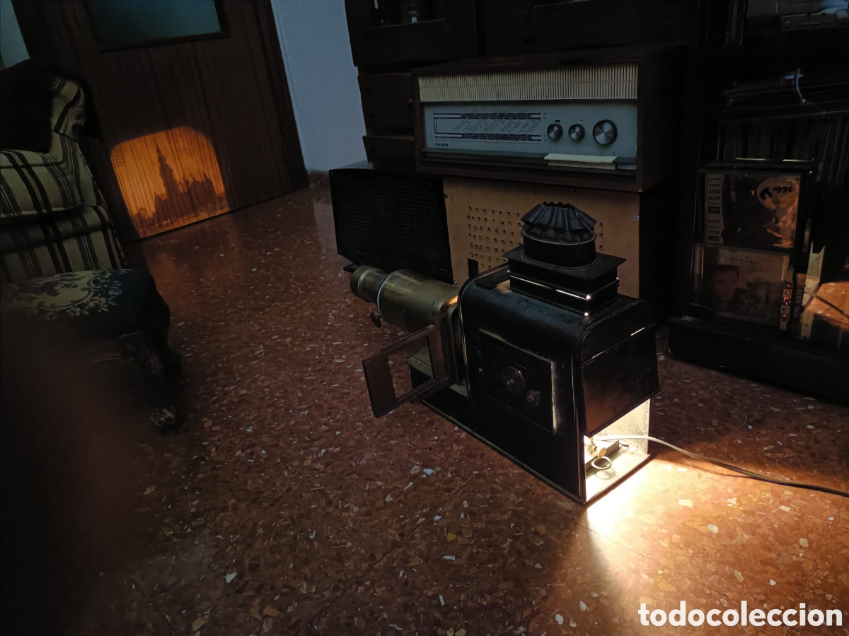 Antig&uuml;edades: ANTIGUA LINTERNA M&Aacute;GICA DE GRAN TAMA&Ntilde;O - Foto 11