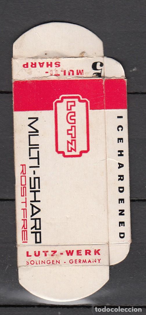Antig&uuml;edades: 1 CAJITA VAC&Iacute;A DE HOJAS DE AFEITAR MULTI SHARP LUTZ - Foto 2