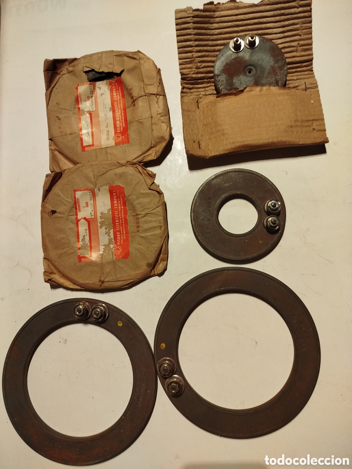 Antig&uuml;edades: Antiguos componentes el&eacute;ctricos - Foto 1