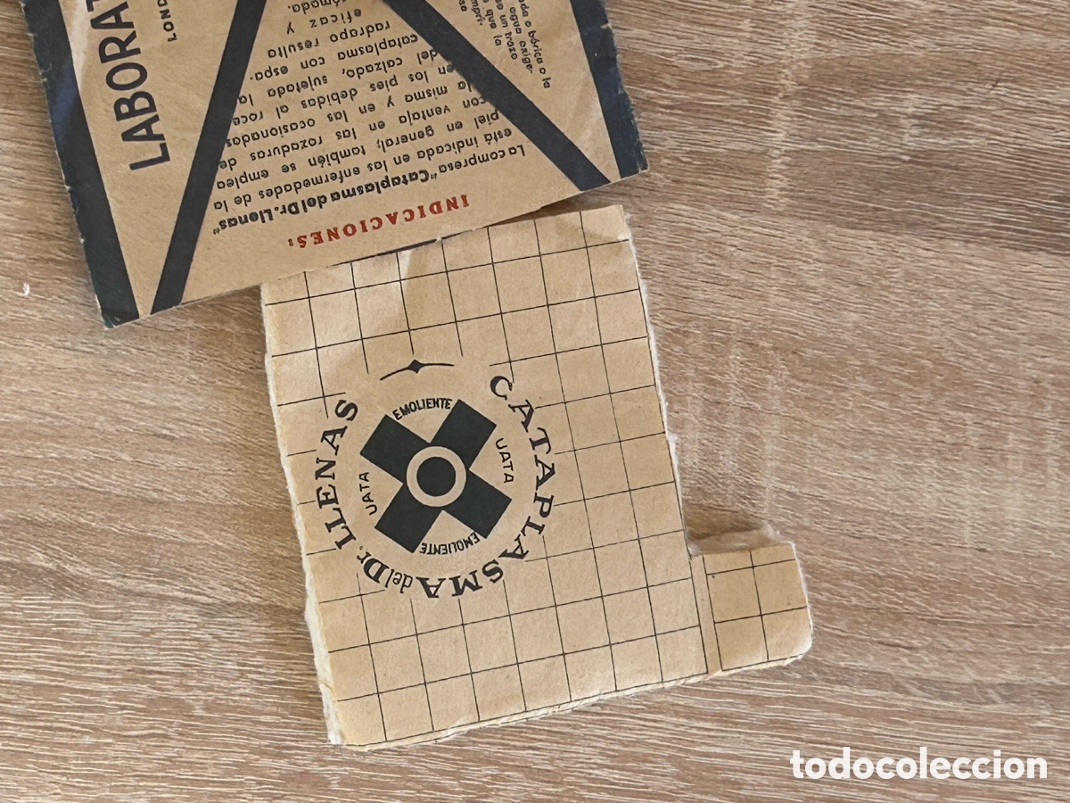 Antig&uuml;edades: Sobre de papel antiguo para la cataplasma - Foto 3