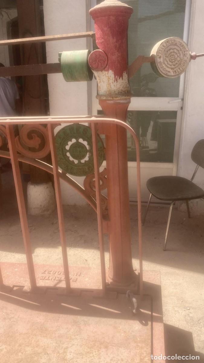 Antig&uuml;edades: GRAN BASCULA DE BODEGA EN HIERRO FUNDIDO REALIZADA EN VALENCIA - Foto 3
