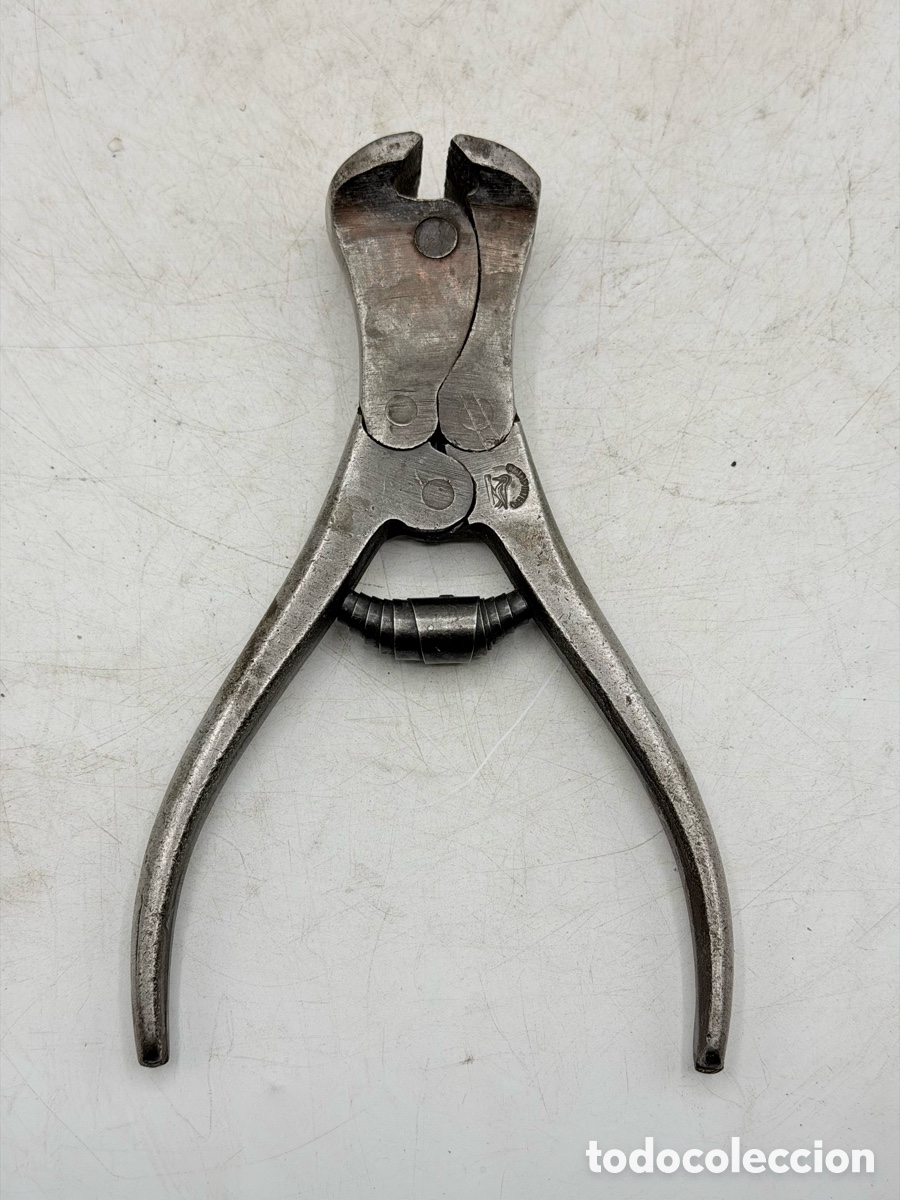 Antig&uuml;edades: Antigua Herramienta de Clavos con Marca Carpintero - Foto 7