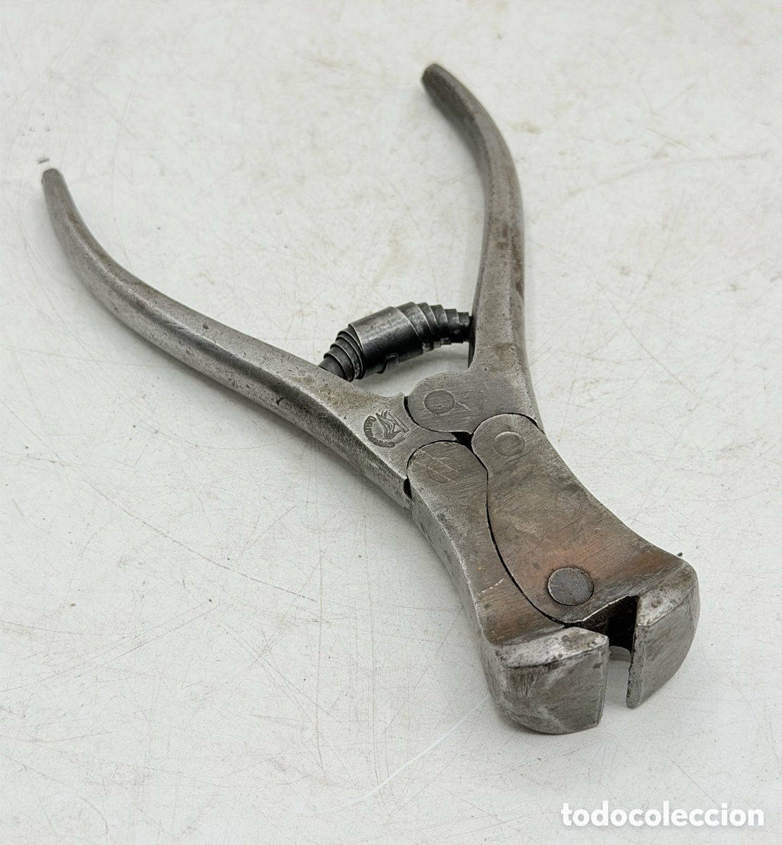 Antig&uuml;edades: Antigua Herramienta de Clavos con Marca Carpintero - Foto 9