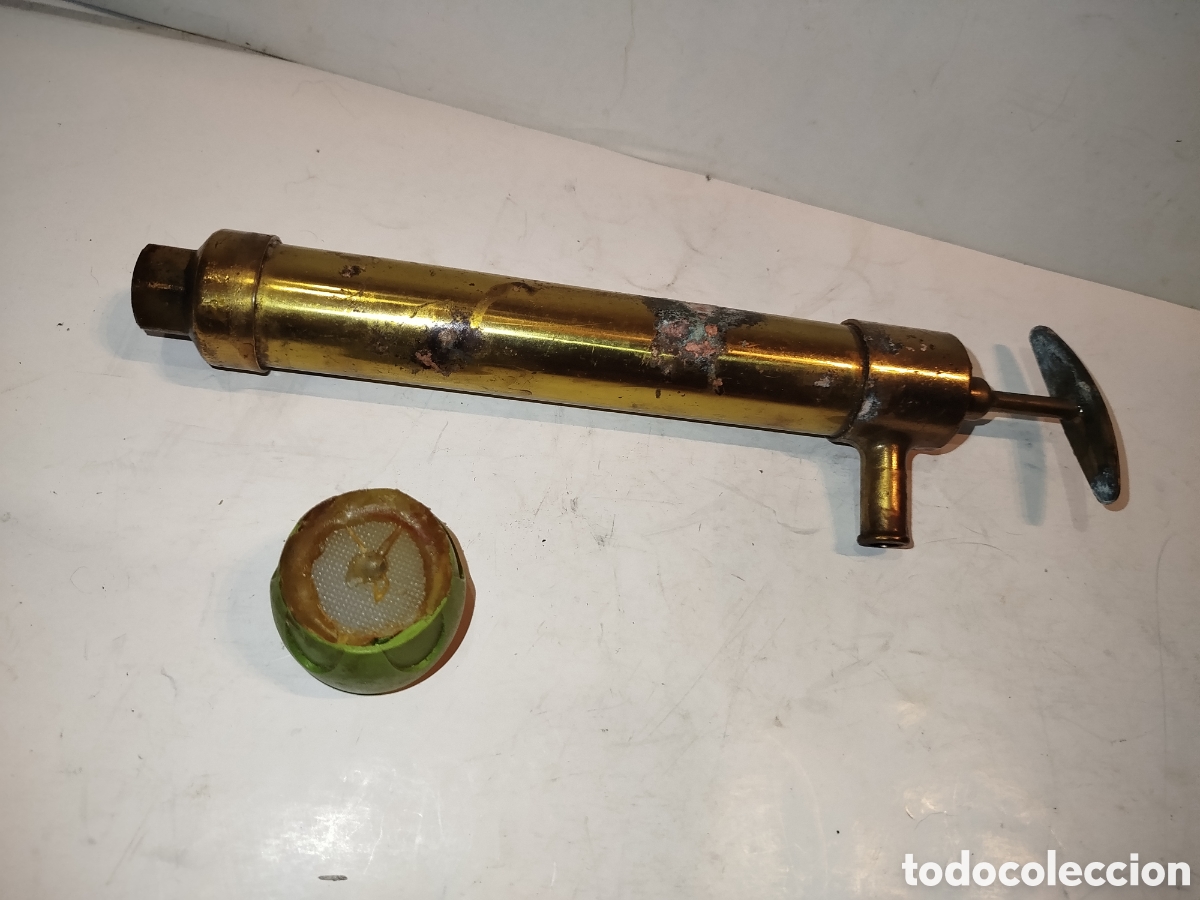 Antig&uuml;edades: Bombillo de bronce, lat&oacute;n - Foto 3