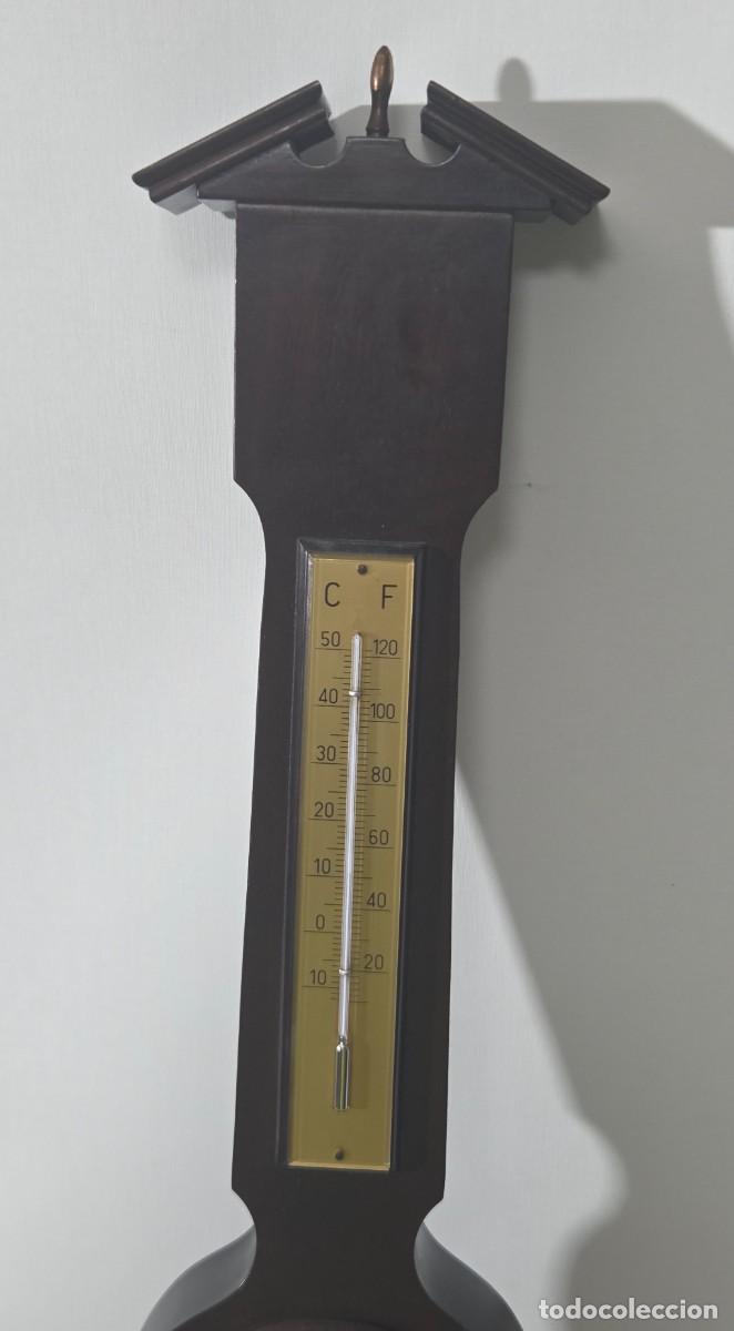 Antig&uuml;edades: Term&oacute;metro,higr&oacute;metro,bar&oacute;metro,reloj, de pared funcionando - Foto 3