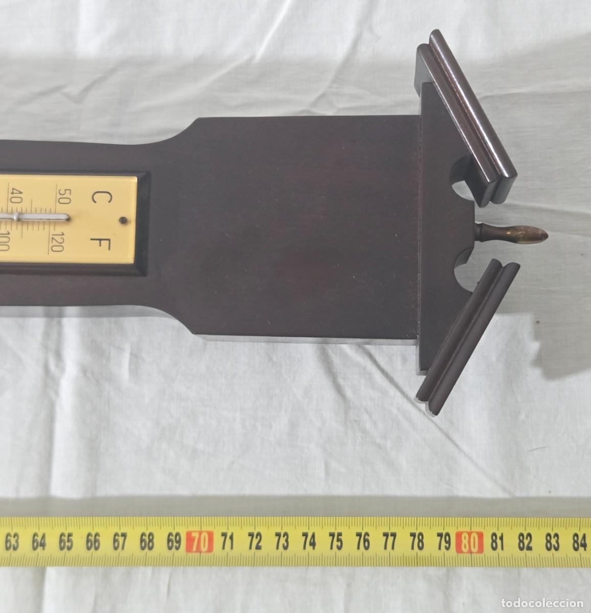 Antig&uuml;edades: Term&oacute;metro,higr&oacute;metro,bar&oacute;metro,reloj, de pared funcionando - Foto 18