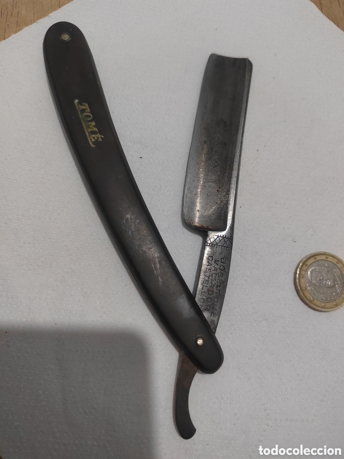 Antig&uuml;edades: Antigua navaja de barbero - Foto 1