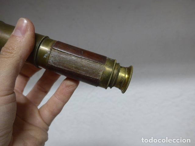 Antig&uuml;edades: Antiguo catalejo plegable, original. - Foto 4