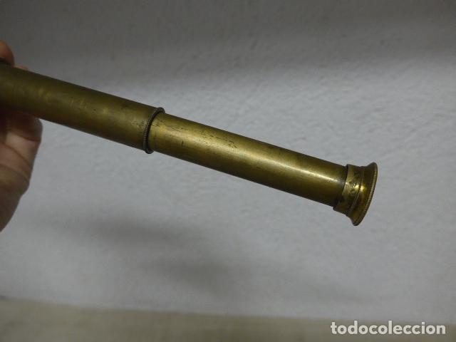 Antig&uuml;edades: Antiguo catalejo plegable, original. - Foto 9
