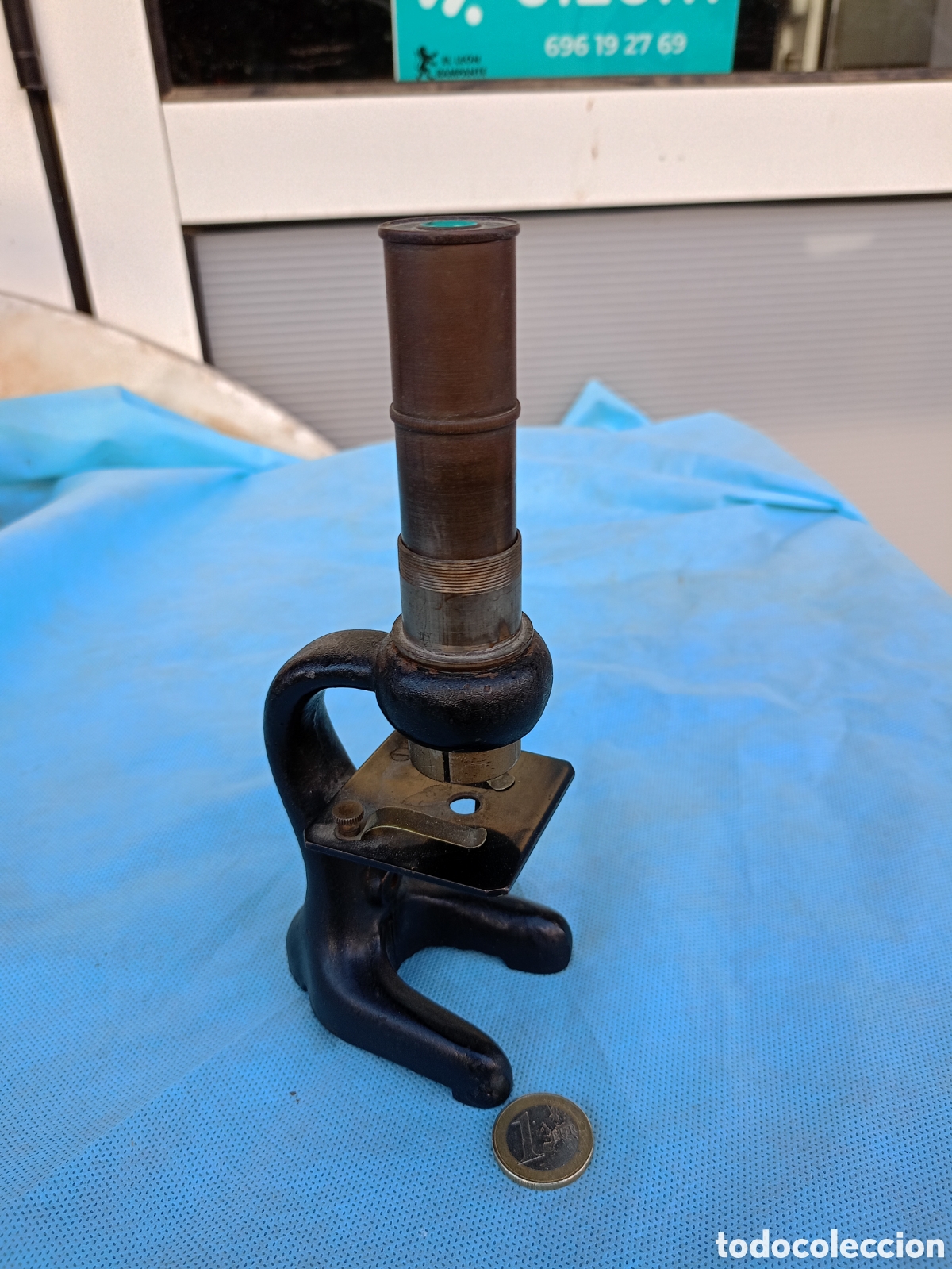 Antig&uuml;edades: MICROSCOPIO ANTIGUO PARA DECORAR - Foto 1