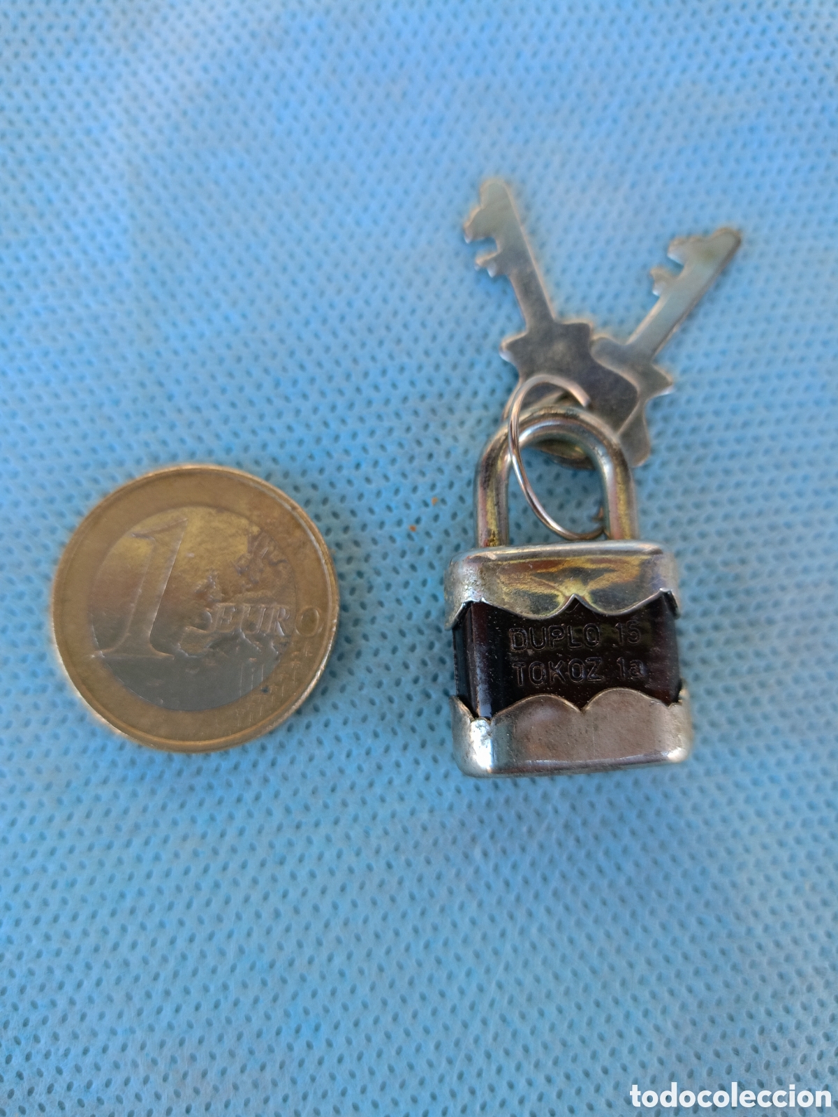 Antig&uuml;edades: ANTIGUO CANDADO CON LLAVE - Foto 1