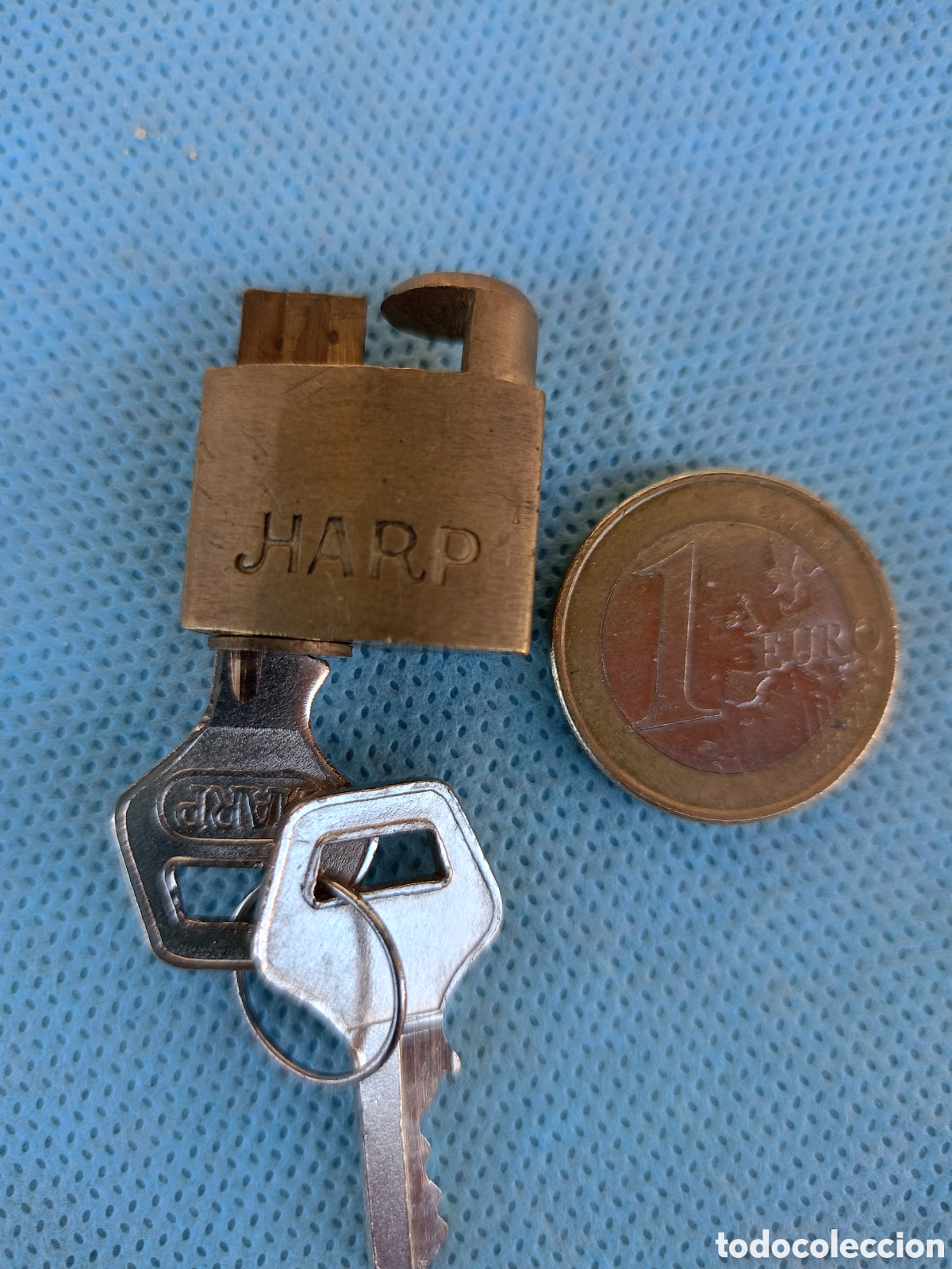 Antig&uuml;edades: CANDADO PARA TEL&Eacute;FONO DE RULETA - Foto 1