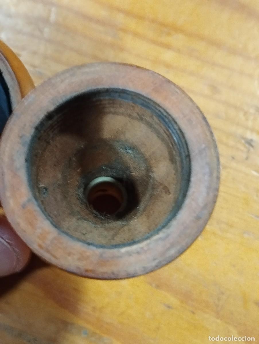 Antig&uuml;edades: INTERRUPTOR ANTIGUO EN MADERA Y BAQUELITA EN FORMA DE PERA. - Foto 7