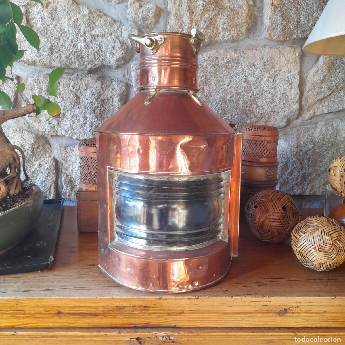 Antig&uuml;edades: farol barco antiguo completo - Foto 1