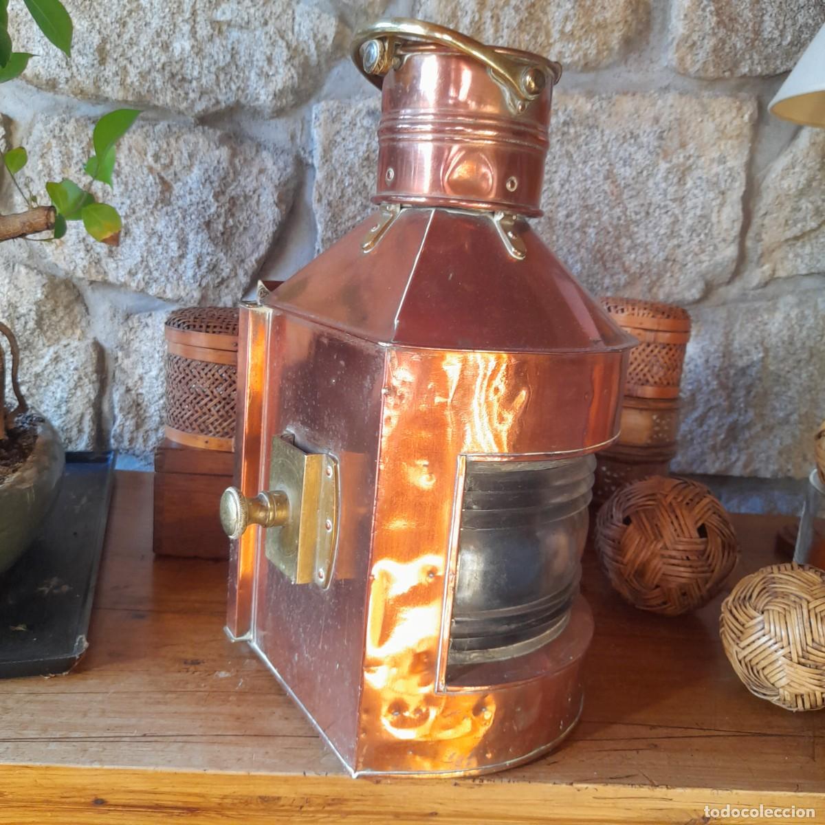 Antig&uuml;edades: farol barco antiguo completo - Foto 2