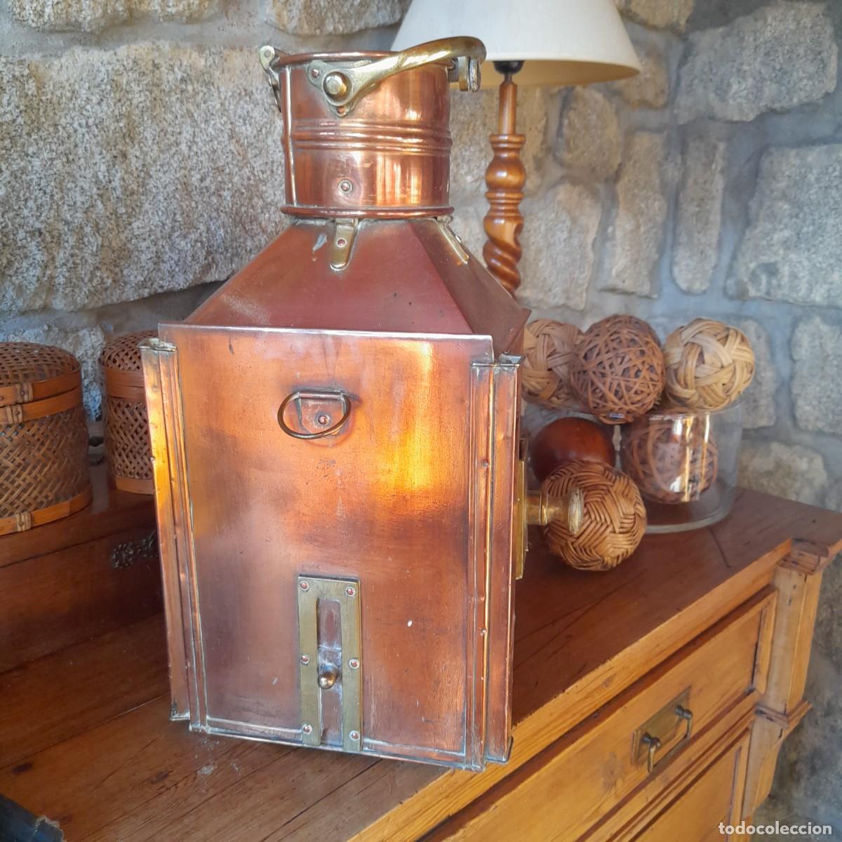 Antig&uuml;edades: farol barco antiguo completo - Foto 3