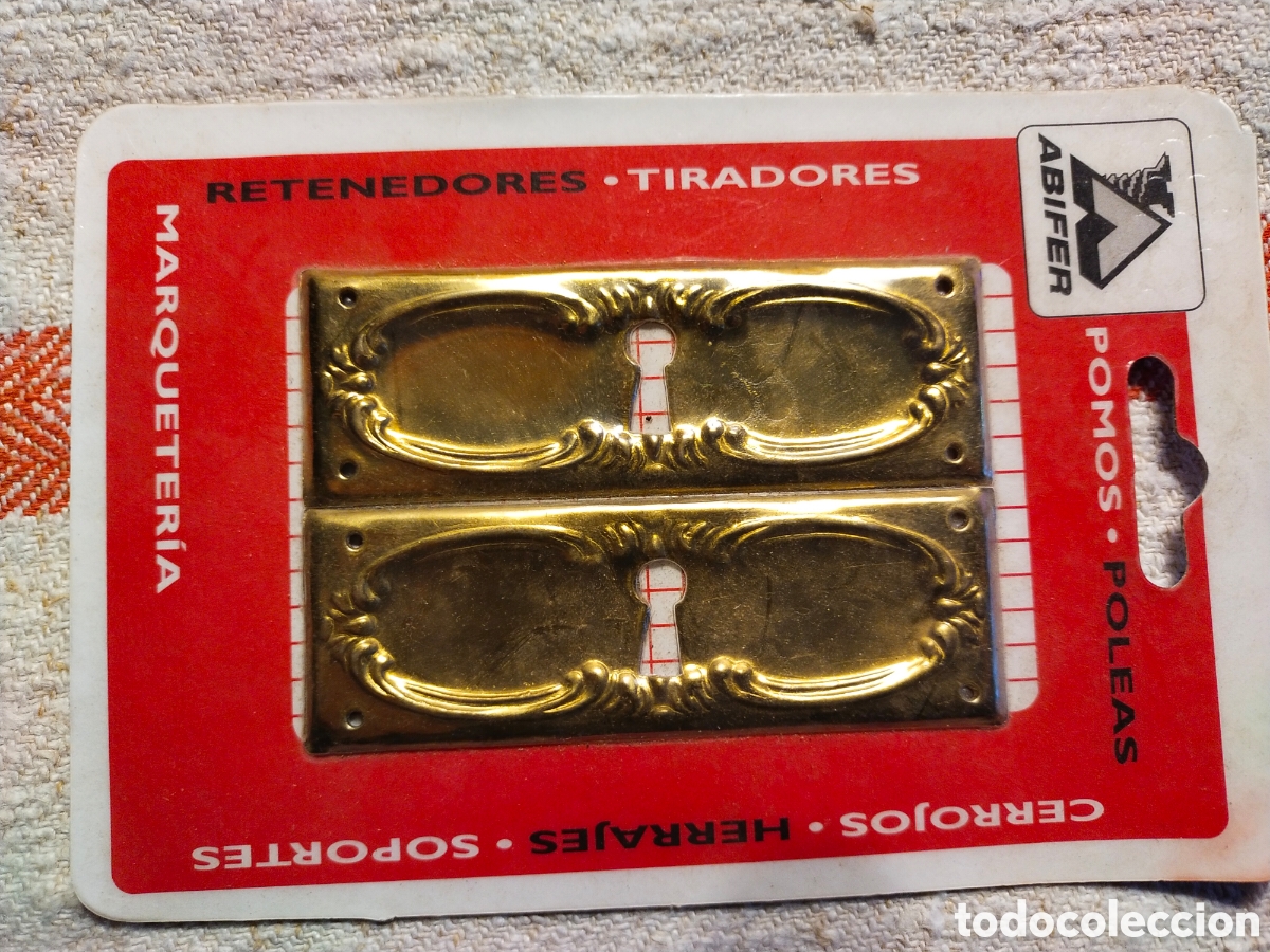 Antig&uuml;edades: Bocallaves embellecedor laton - Foto 1