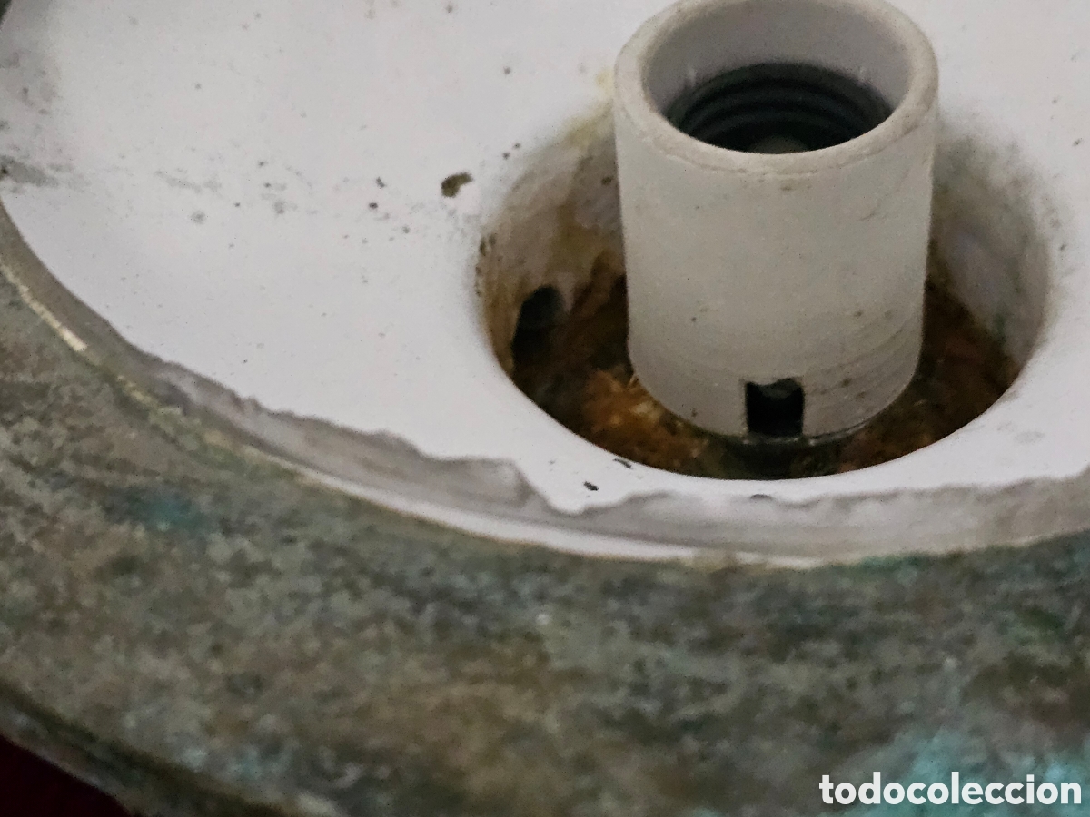 Antig&uuml;edades: L&aacute;mpara de barco de bronce, sin bombeta, - Foto 10