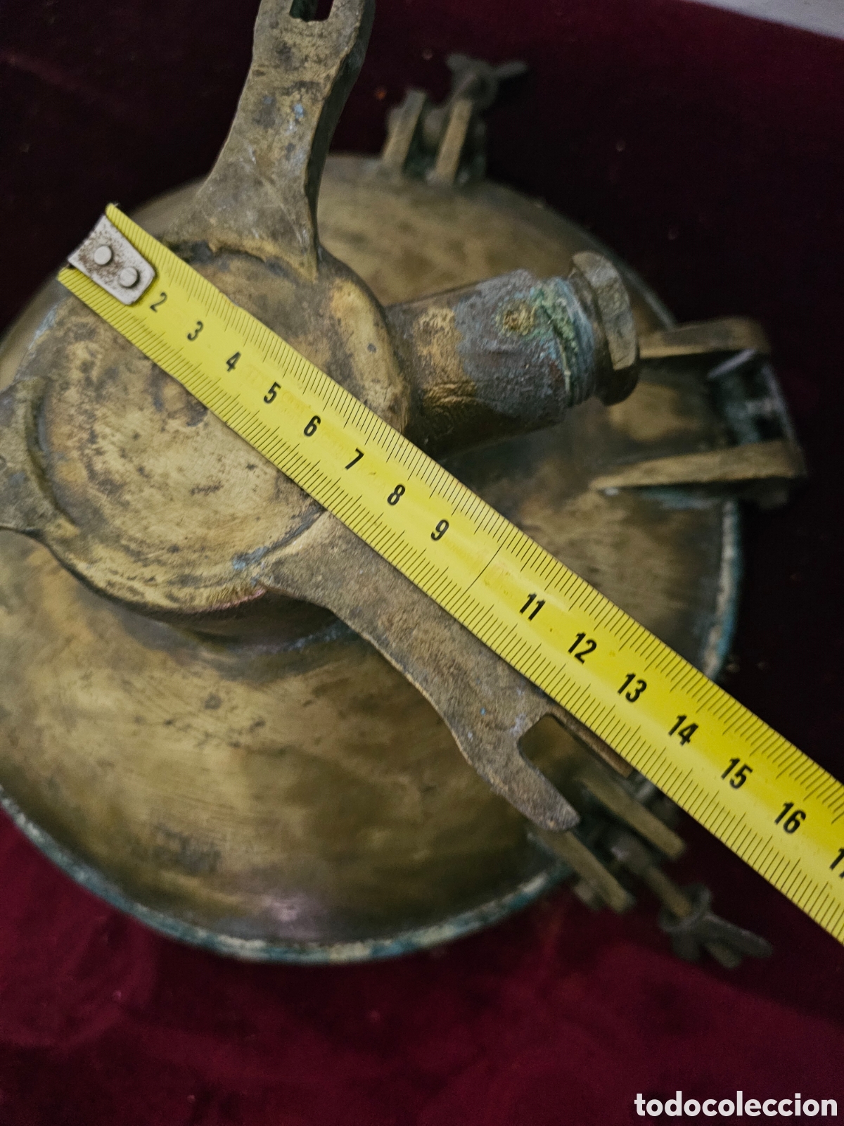Antig&uuml;edades: L&aacute;mpara de barco de bronce, sin bombeta, - Foto 16