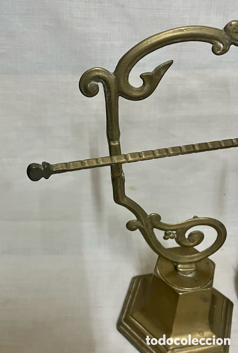 Antig&uuml;edades: BALANZA DE MESA DE BRONCE ANTIGUA ( ROMANA) - Foto 5