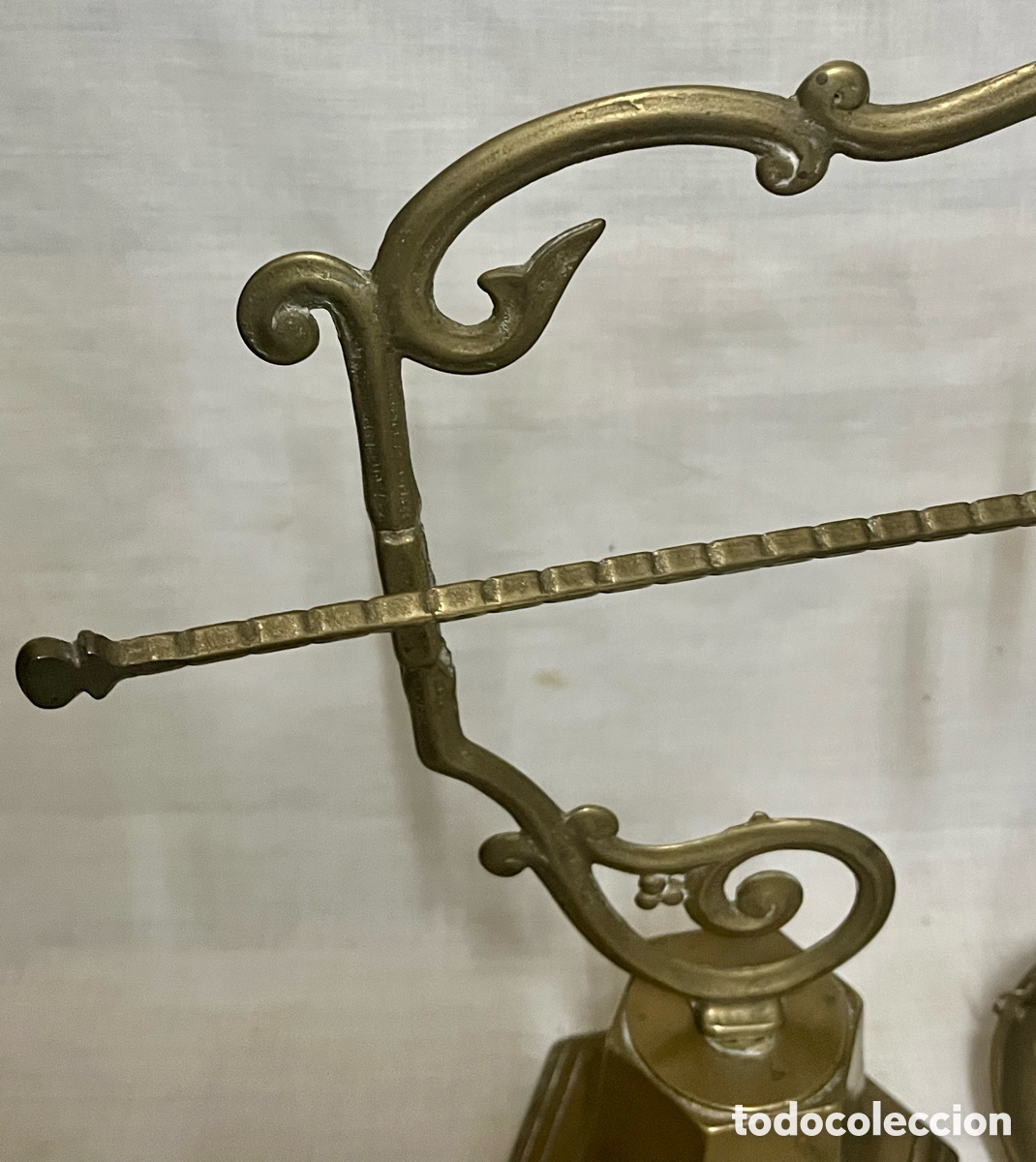 Antig&uuml;edades: BALANZA DE MESA DE BRONCE ANTIGUA ( ROMANA) - Foto 8